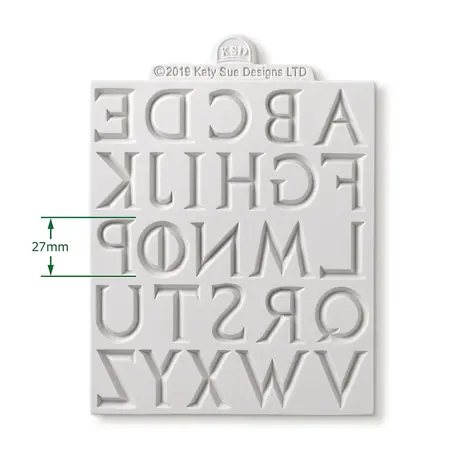 Cosmic Shimmer Silicone Mould Iron Alphabet (DM0052-CS)
