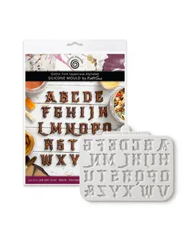 Cosmic Shimmer Silicone Mould Gothic Font Uppercase Alphabet (CA0225-CS)
