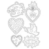 Vaessen Creative Boho Stories Clear Stamps Milagro Hearts (3625-0501) Vaessen Creative Boho Stories Clear Stamps Milagro Hearts (3625-0501)