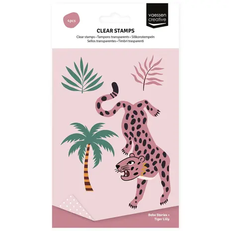 Vaessen Creative Boho Stories Clear Stamps Tiger Lilly (3625-0502) Vaessen Creative Boho Stories Clear Stamps Tiger Lilly (3625-0502)