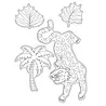 Vaessen Creative Boho Stories Clear Stamps Tiger Lilly (3625-0502) Vaessen Creative Boho Stories Clear Stamps Tiger Lilly (3625-0502)