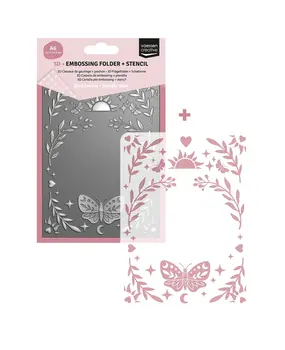 Vaessen Creative Boho Stories 3D Embossing Folder + Stencil Twilight Tarot (3625-0505) Vaessen Creative Boho Stories 3D Embossing Folder + Stencil Twilight Tarot (3625-0505)