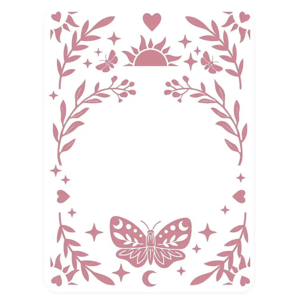 Vaessen Creative Boho Stories 3D Embossing Folder + Stencil Twilight Tarot (3625-0505) Vaessen Creative Boho Stories 3D Embossing Folder + Stencil Twilight Tarot (3625-0505)