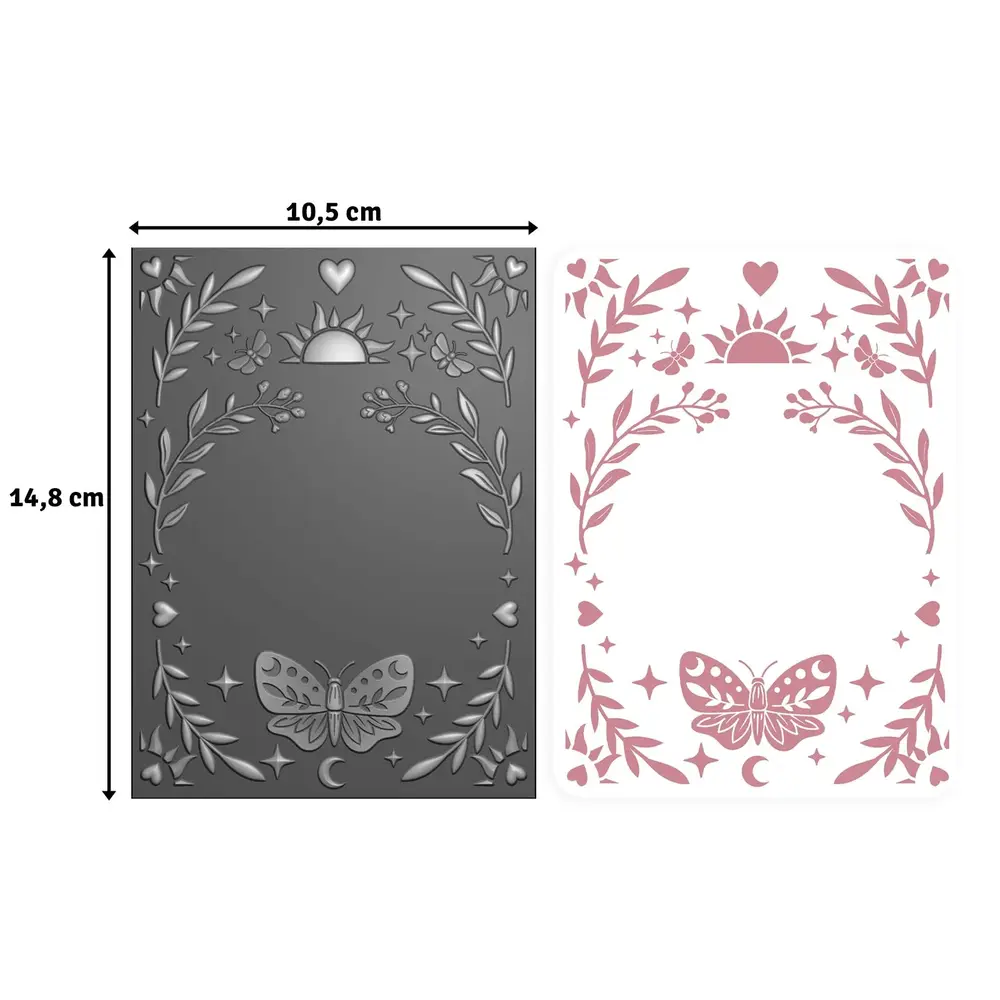 Vaessen Creative Boho Stories 3D Embossing Folder + Stencil Twilight Tarot (3625-0505) Vaessen Creative Boho Stories 3D Embossing Folder + Stencil Twilight Tarot (3625-0505)