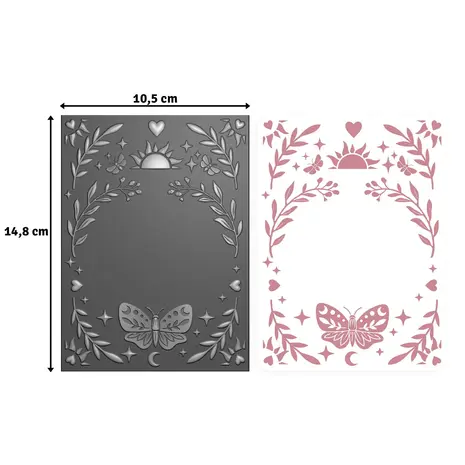 Vaessen Creative Boho Stories 3D Embossing Folder + Stencil Twilight Tarot (3625-0505) Vaessen Creative Boho Stories 3D Embossing Folder + Stencil Twilight Tarot (3625-0505)
