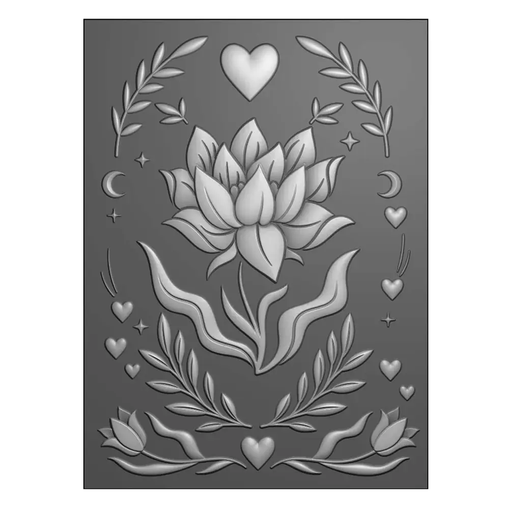 Vaessen Creative Boho Stories 3D Embossing Folder + Stencil Flower Dreams (3625-0507) Vaessen Creative Boho Stories 3D Embossing Folder + Stencil Flower Dreams (3625-0507)
