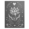 Vaessen Creative Boho Stories 3D Embossing Folder + Stencil Flower Dreams (3625-0507) Vaessen Creative Boho Stories 3D Embossing Folder + Stencil Flower Dreams (3625-0507)
