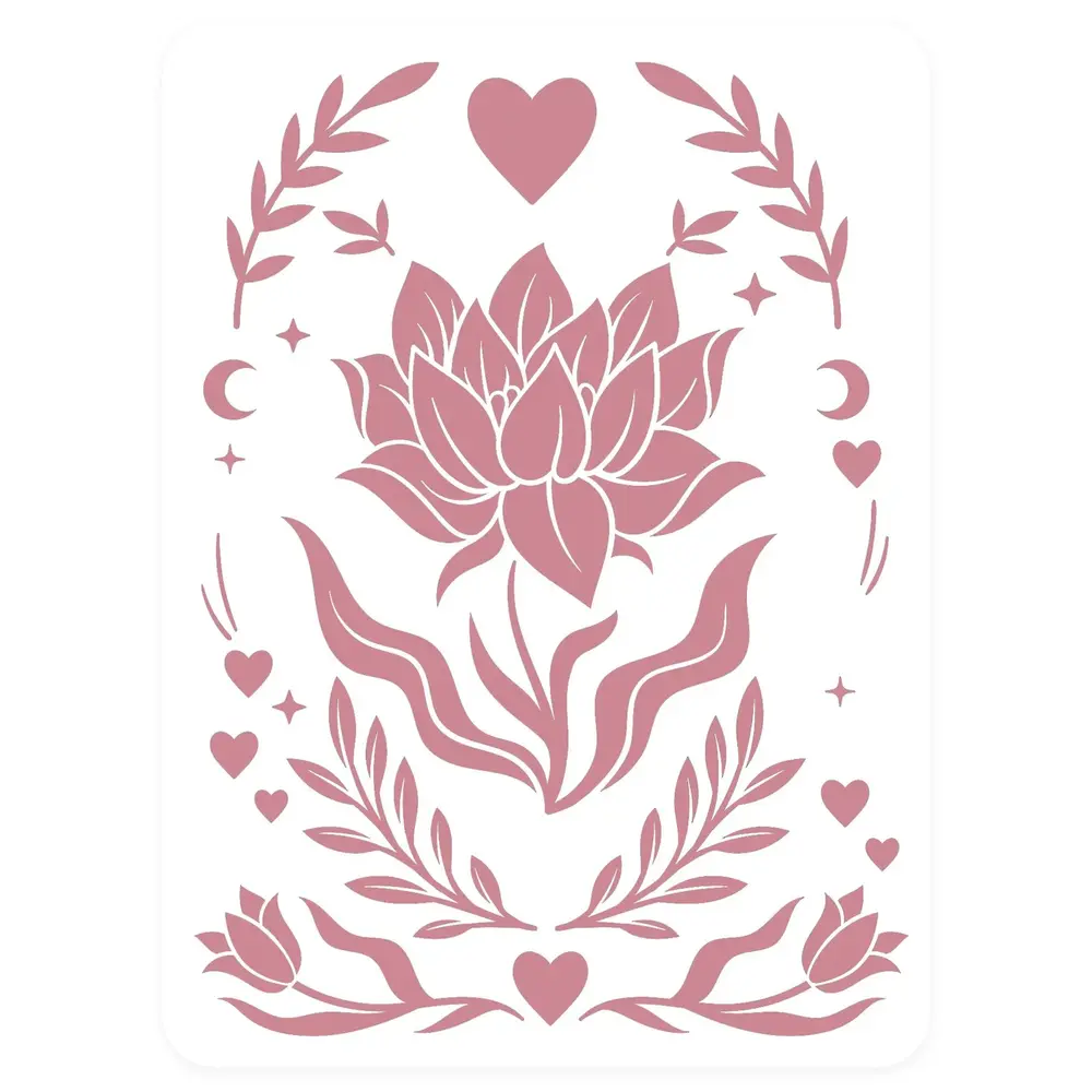 Vaessen Creative Boho Stories 3D Embossing Folder + Stencil Flower Dreams (3625-0507) Vaessen Creative Boho Stories 3D Embossing Folder + Stencil Flower Dreams (3625-0507)