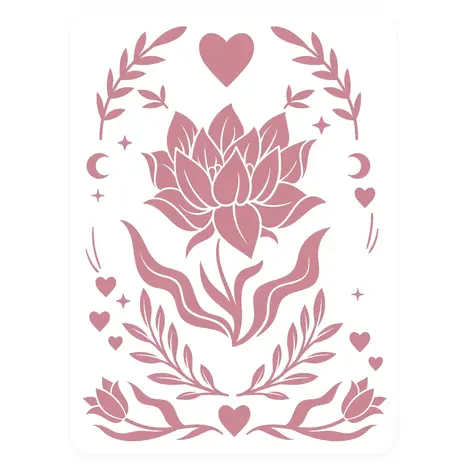 Vaessen Creative Boho Stories 3D Embossing Folder + Stencil Flower Dreams (3625-0507) Vaessen Creative Boho Stories 3D Embossing Folder + Stencil Flower Dreams (3625-0507)