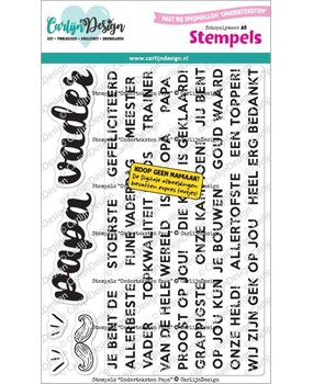 Carlijn Design Stempels Onderteksten Voor Papa by CarlijnDesign (CDST-0179) Carlijn Design Stempels Onderteksten Voor Papa by CarlijnDesign (CDST-0179)