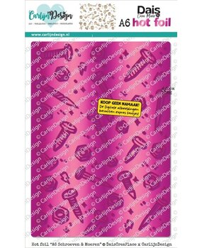 Carlijn Design Hot Foil A6 Schroeven & Moeren by DaisCreaPlace (CDHF-0091) Carlijn Design Hot Foil A6 Schroeven & Moeren by DaisCreaPlace (CDHF-0091)