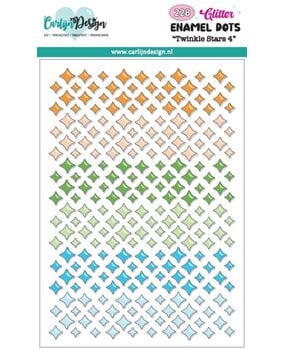 Carlijn Design Glitter Enamel Dots Twinkle Stars 4 (300pcs) by CarlijnDesign (CDED-0018) Carlijn Design Glitter Enamel Dots Twinkle Stars 4 (300pcs) by CarlijnDesign (CDED-0018)