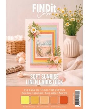 Find It Trading Linen Cardstock Pack A5 Soft Sunrise (FITCBA5009)