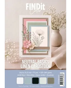 Find It Trading Linen Cardstock Pack A5 Neutral Basics (FITCBA5010)