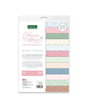 Katy Sue Forever in Bloom A4 Printed Cardstock (03-10076FOR)