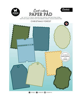 Studio Light PRE-ORDER Essentials Christmas Forest A4 Card Making Pad (SL-ES-CMP34)