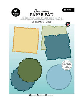 Studio Light PRE-ORDER Essentials Christmas Forest A4 Card Making Pad (SL-ES-CMP36)