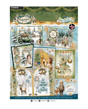 Studio Light PRE-ORDER Christmas Forest A4 Card Making Pad (SL-CF-CMP40)