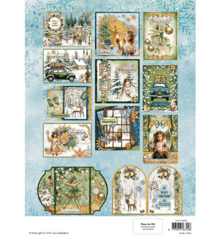 Studio Light PRE-ORDER Christmas Forest A4 Card Making Pad (SL-CF-CMP40)
