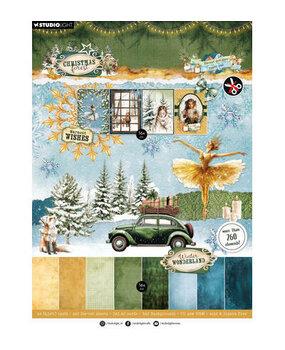 Studio Light PRE-ORDER Christmas Forest A4 Die-Cut Paper Pad (SL-CF-DCPP473)