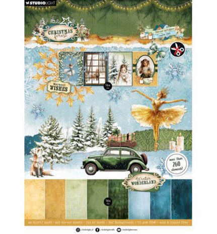 Studio Light PRE-ORDER Christmas Forest A4 Die-Cut Paper Pad (SL-CF-DCPP473)