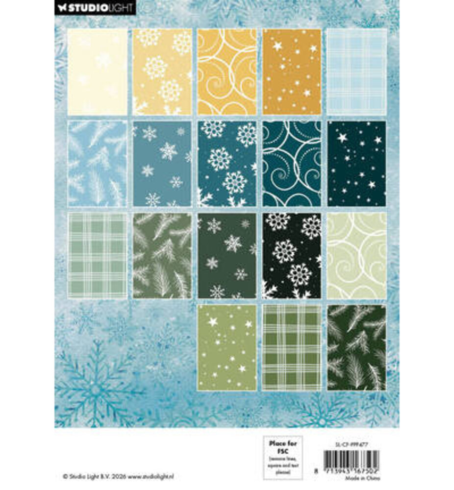 Studio Light PRE-ORDER Christmas Forest A5 Pattern Paper Pad (SL-CF-PPP477)
