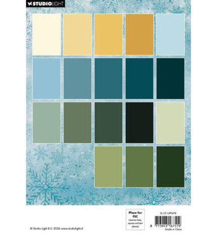 Studio Light PRE-ORDER Christmas Forest A5 Unicolor Paper Pad (SL-CF-UPP478)