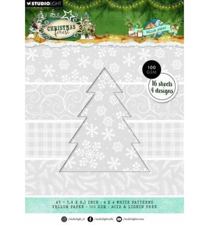 Studio Light PRE-ORDER Christmas Forest A5 Vellum Paper Pad (SL-CF-VPP479)