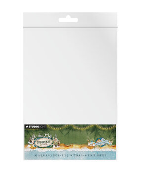 Studio Light PRE-ORDER Christmas Forest Acetate Sheets A5 Snow & Landscape (SL-CF-ACS22)
