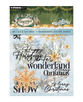 Studio Light PRE-ORDER Christmas Forest Transparant Stickers Elements & Texts (SL-CF-STIC81)
