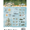 Studio Light PRE-ORDER Christmas Forest Transparant Stickers Elements & Texts (SL-CF-STIC81)