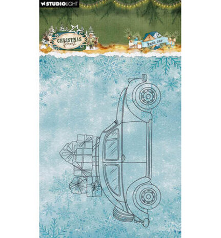 Studio Light PRE-ORDER Christmas Forest Clear Stamp Xmas Car (SL-CF-STAMP952)