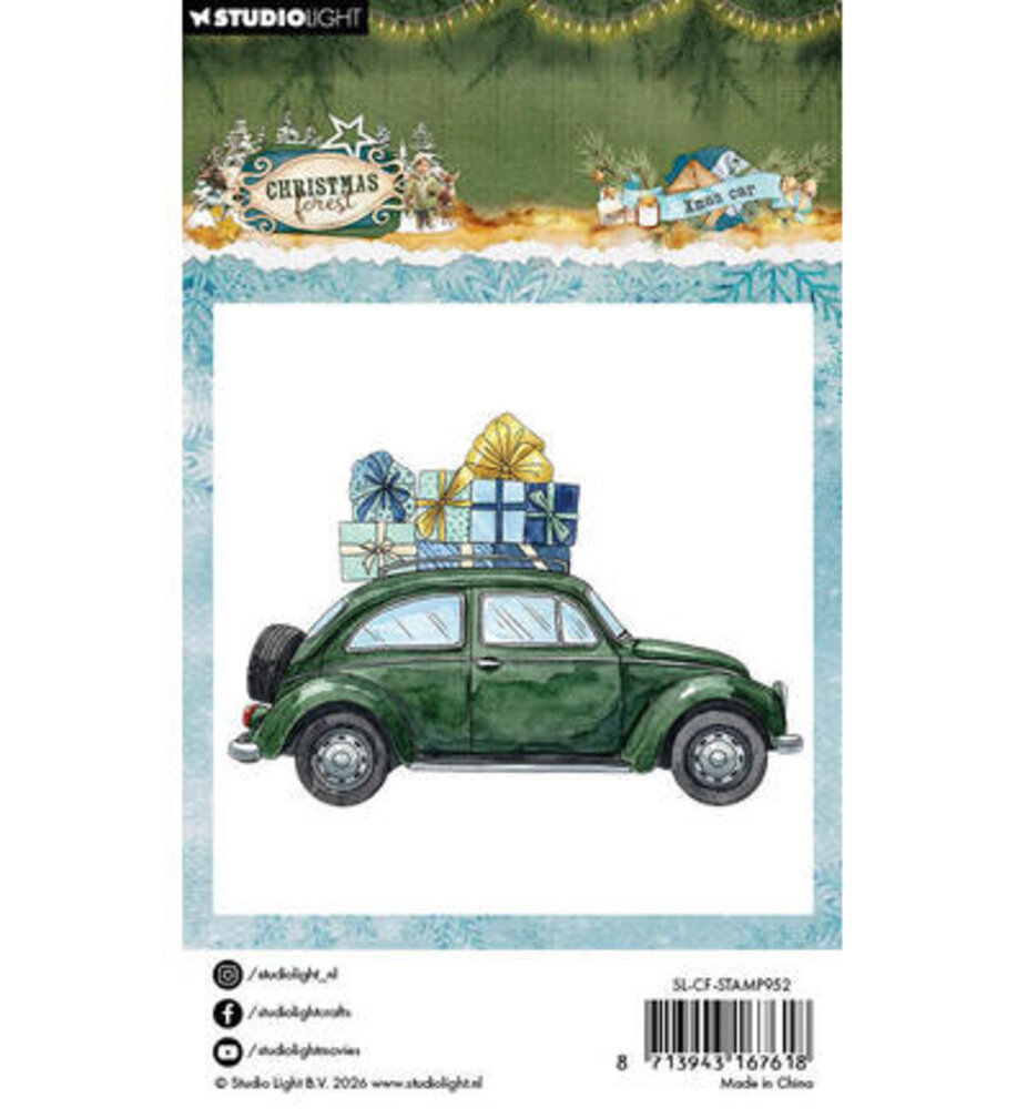 Studio Light PRE-ORDER Christmas Forest Clear Stamp Xmas Car (SL-CF-STAMP952)