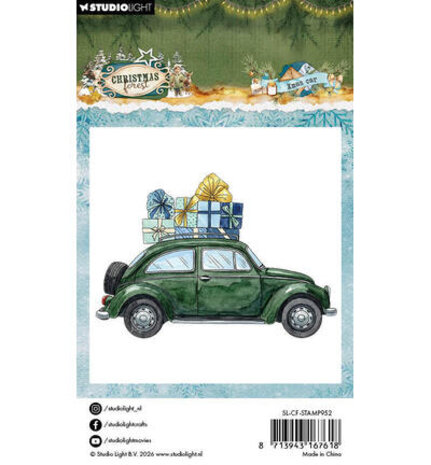 Studio Light PRE-ORDER Christmas Forest Clear Stamp Xmas Car (SL-CF-STAMP952)