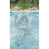 Studio Light PRE-ORDER Christmas Forest Clear Stamp Xmas Girl (SL-CF-STAMP953)