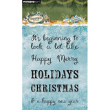 Studio Light PRE-ORDER Christmas Forest Clear Stamp Sentiments (SL-CF-STAMP954)