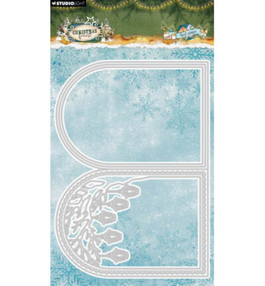 Studio Light PRE-ORDER Christmas Forest Snijmal Folded Card Shape (SL-CF-CD1111)