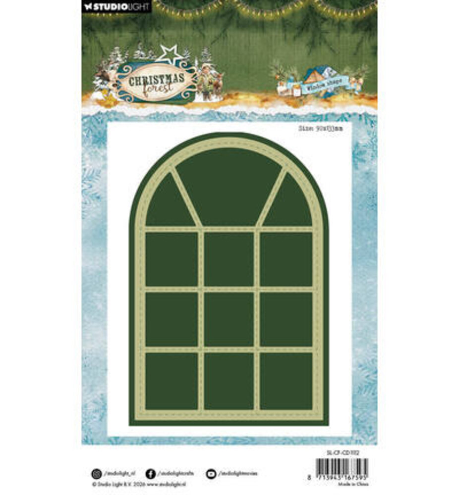 Studio Light PRE-ORDER Christmas Forest Snijmal Window Shape (SL-CF-CD1112)