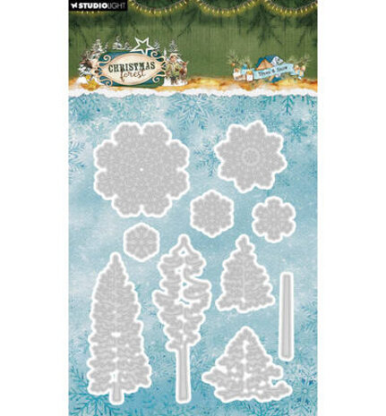 Studio Light PRE-ORDER Christmas Forest Snijmal Trees and Snow (SL-CF-CD1113)