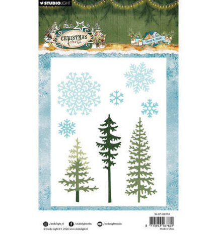 Studio Light PRE-ORDER Christmas Forest Snijmal Trees and Snow (SL-CF-CD1113)