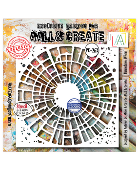 AALL and Create Masking Stencil 6x6 Inch Bubble Field (AALL-PC-263)