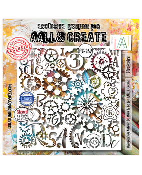 AALL and Create Masking Stencil 6x6 Inch Clockspire (AALL-PC-269)