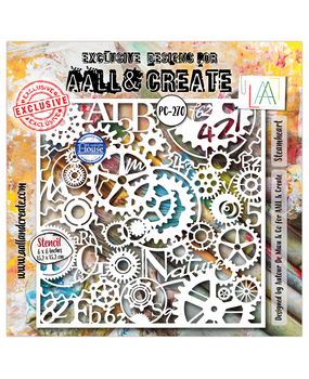 AALL and Create Masking Stencil 6x6 Inch Steamheart (AALL-PC-270)