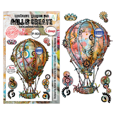 AALL and Create Clear Stamp Set A6 Sky Mechanism (AALL-TP-1454)