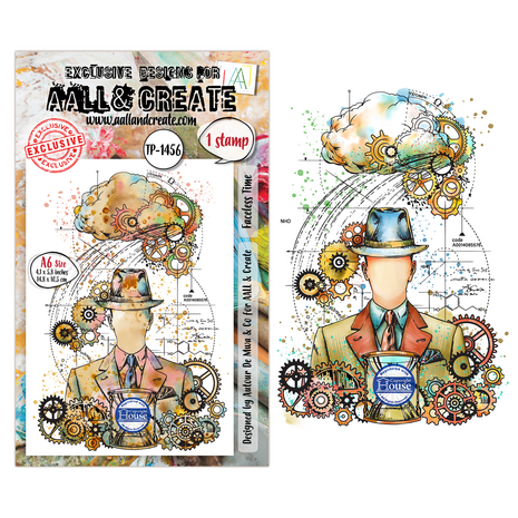 AALL and Create Clear Stamp Set A6 Faceless Time (AALL-TP-1456)