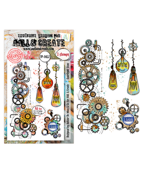 AALL and Create Clear Stamp Set A6 Gearlight Glow (AALL-TP-1457)