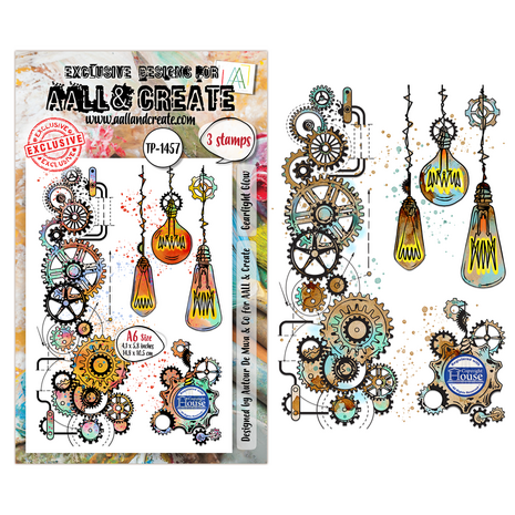AALL and Create Clear Stamp Set A6 Gearlight Glow (AALL-TP-1457)