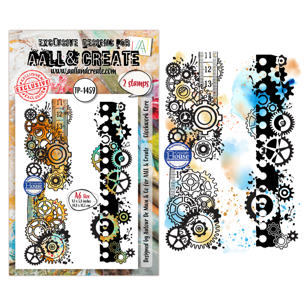 AALL and Create Clear Stamp Set A6 Clockwork Core (AALL-TP-1459)
