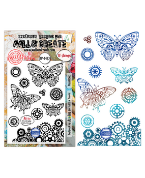 AALL and Create Clear Stamp Set A6 Papillons (AALL-TP-1462)