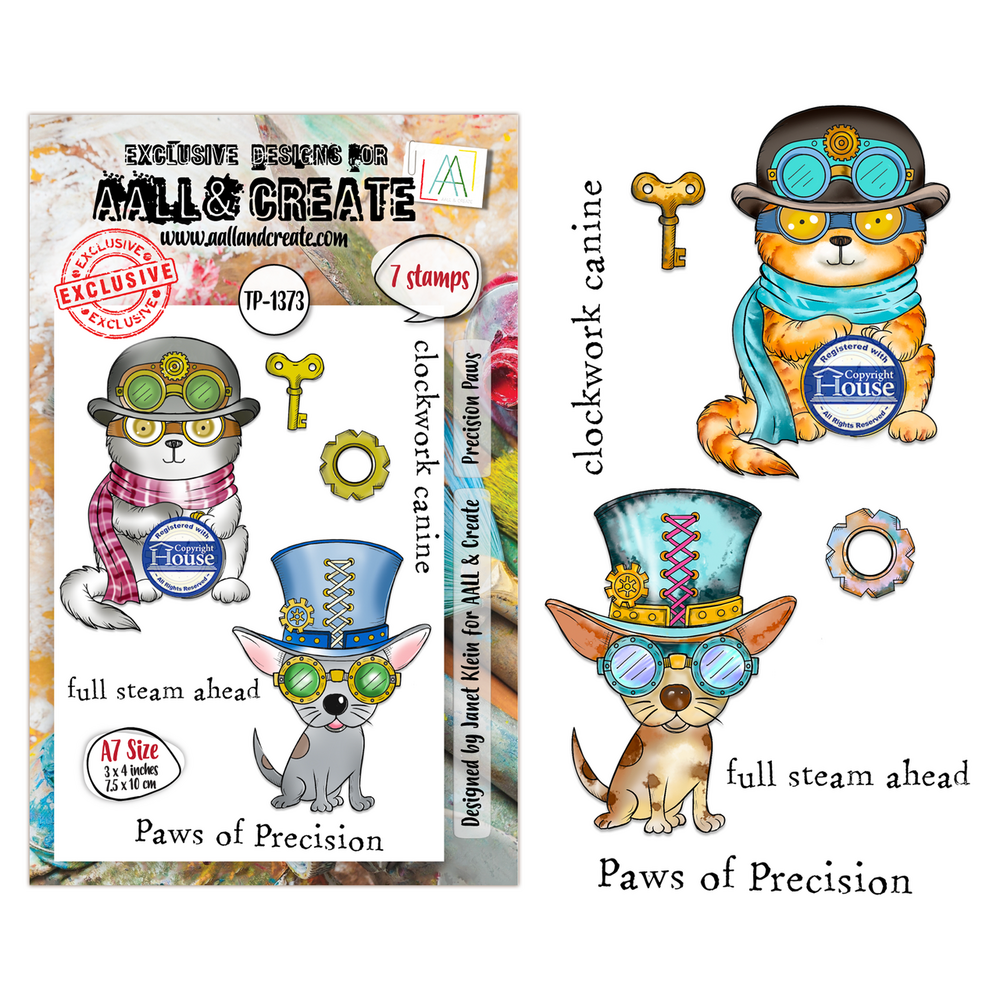 AALL and Create Clear Stamp Set A7 Precision Paws (AALL-TP-1373)
